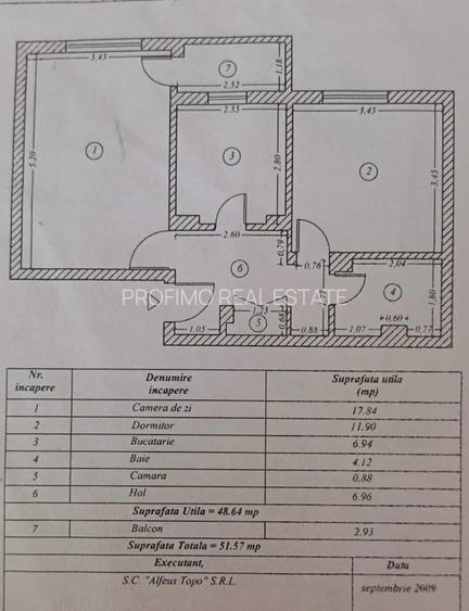 Dacia, apartament 2 camere decomandat et.4 - 4