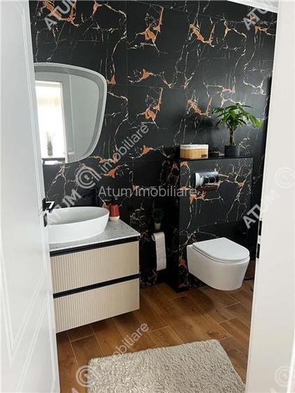 Penthouse 3 camere 2 bai parcare mobilat complet Turnisor Sibiu - 13