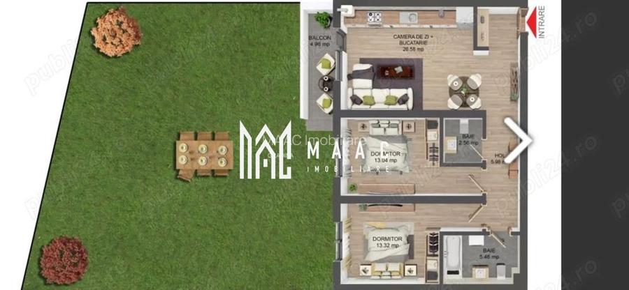 Apartament 3 camere | Gradina | 109 MP | Parcare | Selimbar - 2