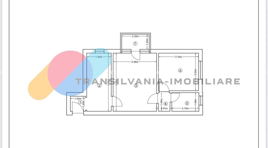 Apartament 2 camere, 43 Mp, zona Grigorescu - 7