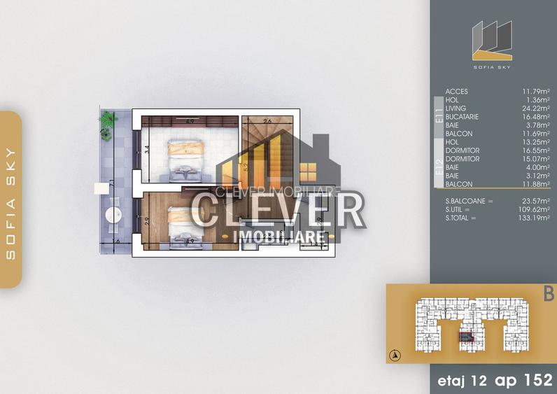 Duplex Premium 3 camere La 7 min Metrou Nicolae Teclu - 4