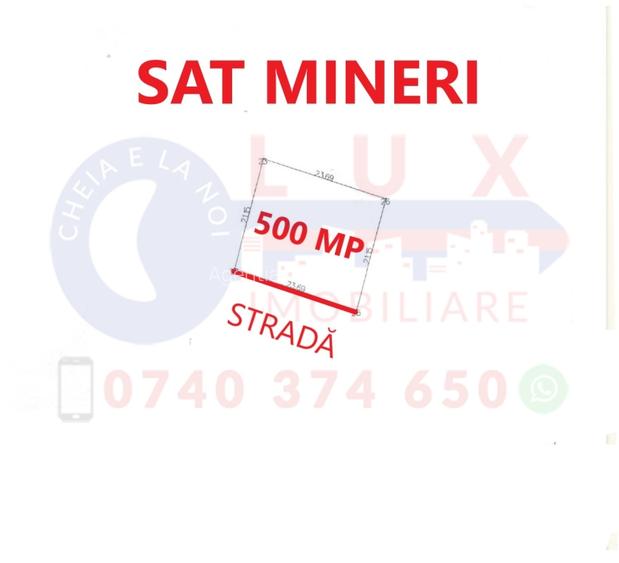 ID 7265 Teren INTRAVILAN pentru casă in Sat MINERI - 9
