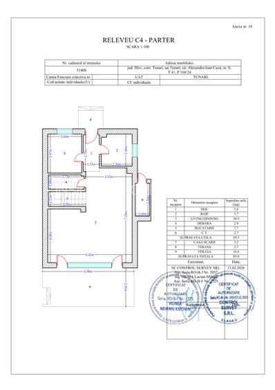 Vila-zona Pipera-Tunari-P+1Et, 4 camere, 3 bai, 2 parcari, 150 mpu, 311 mp teren - 1
