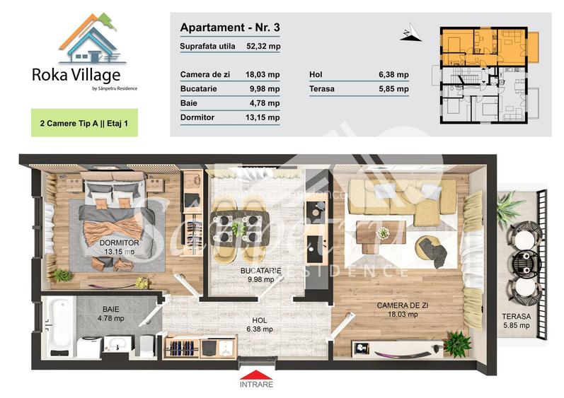 Apartament 3 Camere Spațios, Avans minum 5%, diferenta la semnarea finala! - 2
