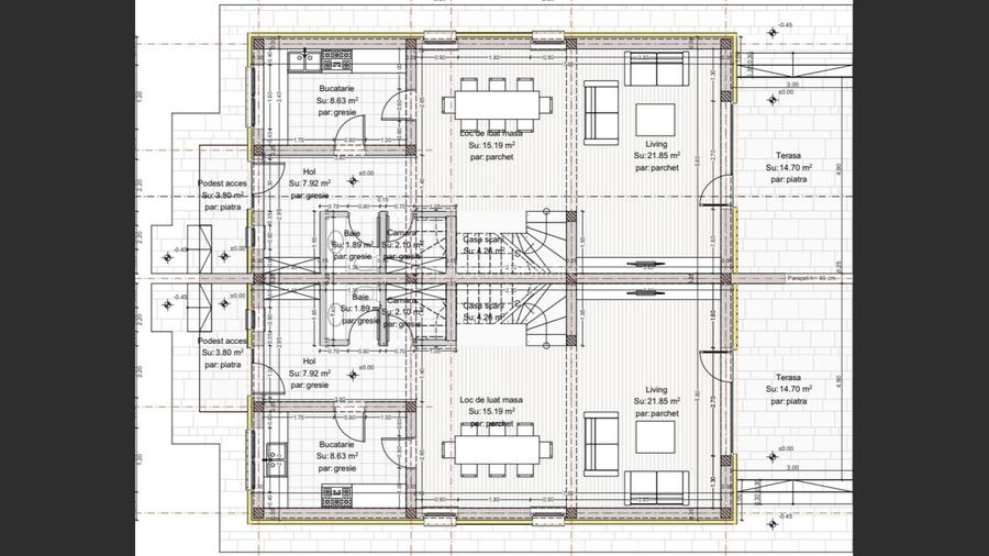 Duplex spatios 4 camere, Tauții-Măgherăuș 0%Comision - 5