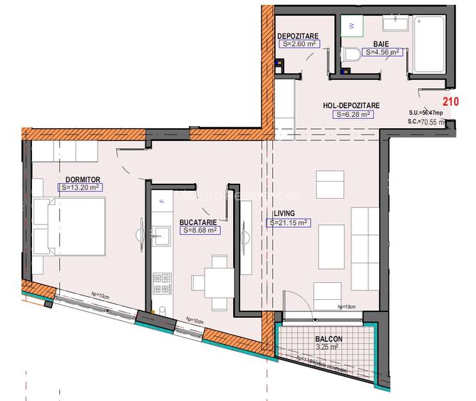 Apartament 2 camere Zona Cismea Lac Siutghiol - 1