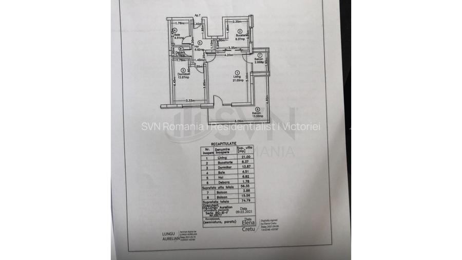 REA1020735 2 camere  75 mp Pipera CEDA Residence  bloc boutique cu loc parcare - 15