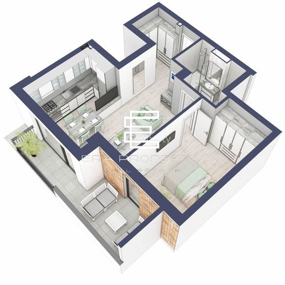 Apartament 2 camere balcon generos,  zonă liniștită Sibiu - 3