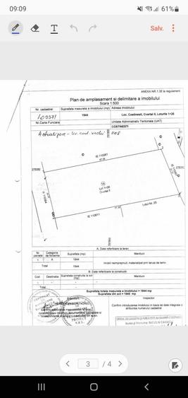 Exclusivitate teren  Costinesti  1845 mp zona Golful Francezului randu 1 - 2