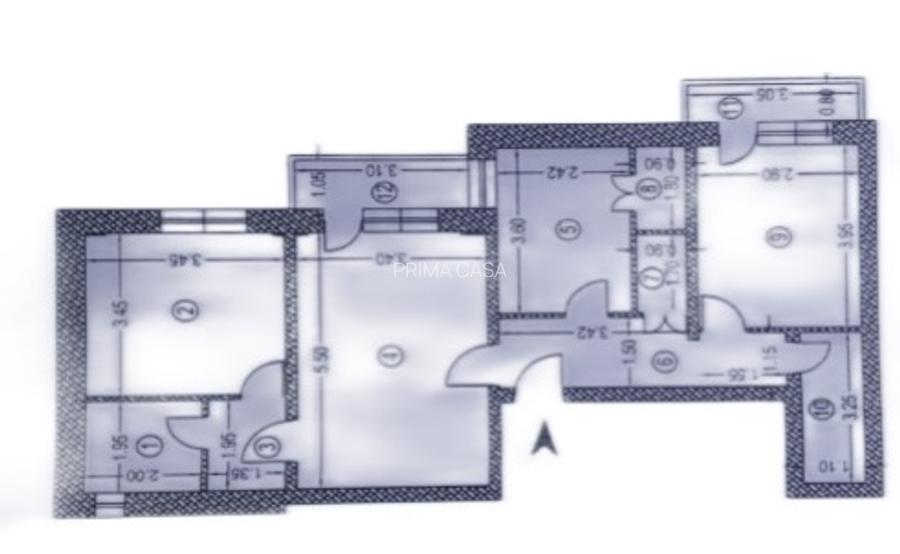 Apartament cu 3 camere ~ zona Unirii Sud / BIG ~ confort 1 / 75mp ~ etaj 9 - 2