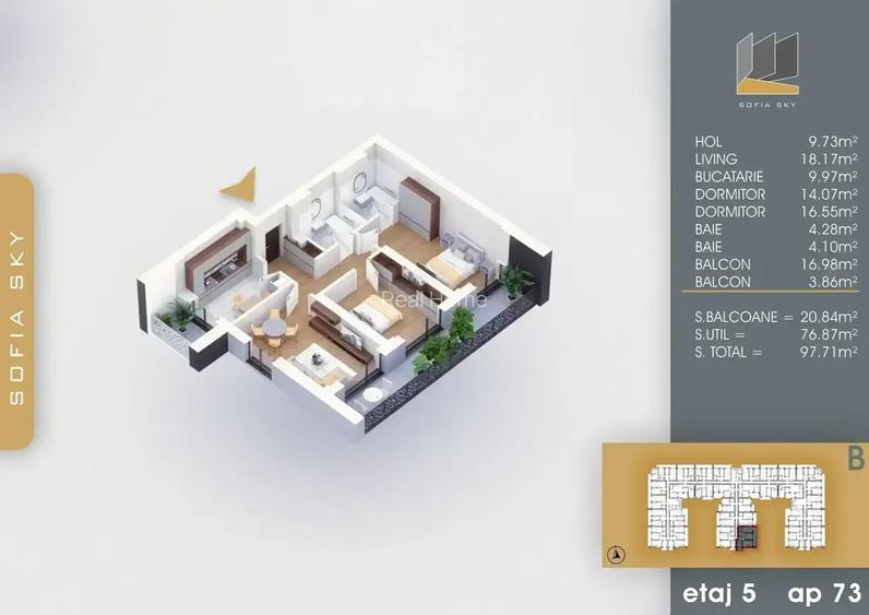 3 Camere 2 bai   7 Minute Proiect Nou Pallady N.Teclu Metrou - 4