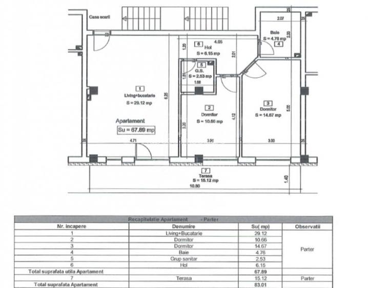 Apartament 3 camere de vanzare in Floresti - 8