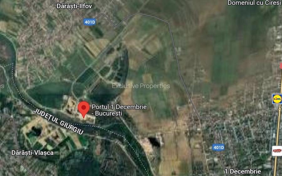 Teren 4 ha cu hale si posibilitate exploatare pietris langa Portul 1 Decembrie - 2