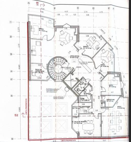 CENTRAL, Splaiul Unirii/ Camera de Comert-spatiu birouri de inchiriat et 4 - 8