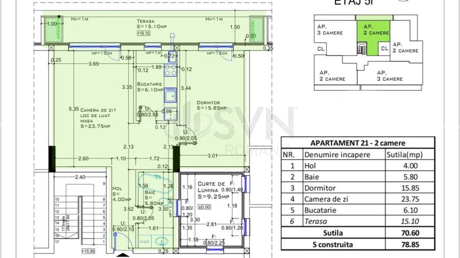 REA1020060 Apartament 3 camere de vanzare Aviatiei - 9