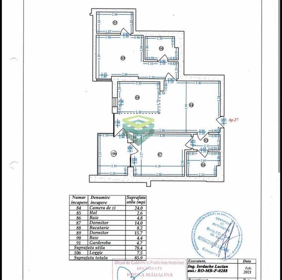Apartament 3 camere Baneasa II loc de parcare inclus - 9