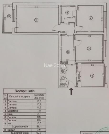 Particular comision 0% apartament 3 camere zona Titan liceu Dante Alighieri  - 3