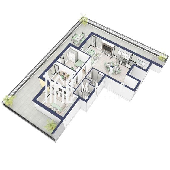 Penthouse 3 camere | Etaj 4 | Balcon 107.2 mp | Turnisor - 4