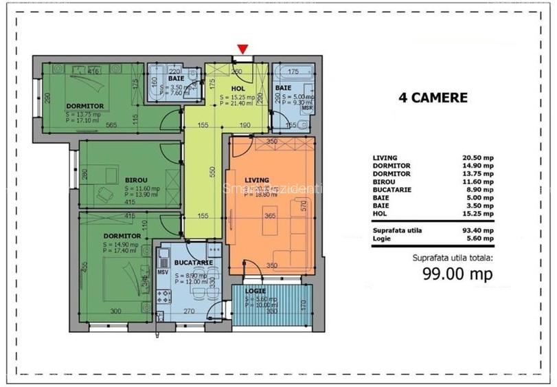 Apartament 4 camere Brancoveanu Adiacent 99 mp Bloc 2023 - 15