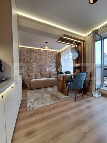Apartament 2 camere Lux, ultrafinisat, mobilat complet, terasa 12mp, la cheie. - 10