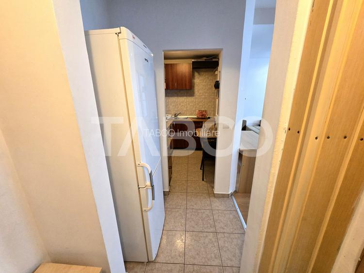 Garsoniera de vanzare mobilata utilata la parter in Vasile Aaron Sibiu - 8