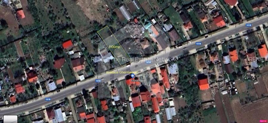 Teren 1100 mp, Deschidere la Șoseaua Ghermanesti Potențial pentru Două Case - 2