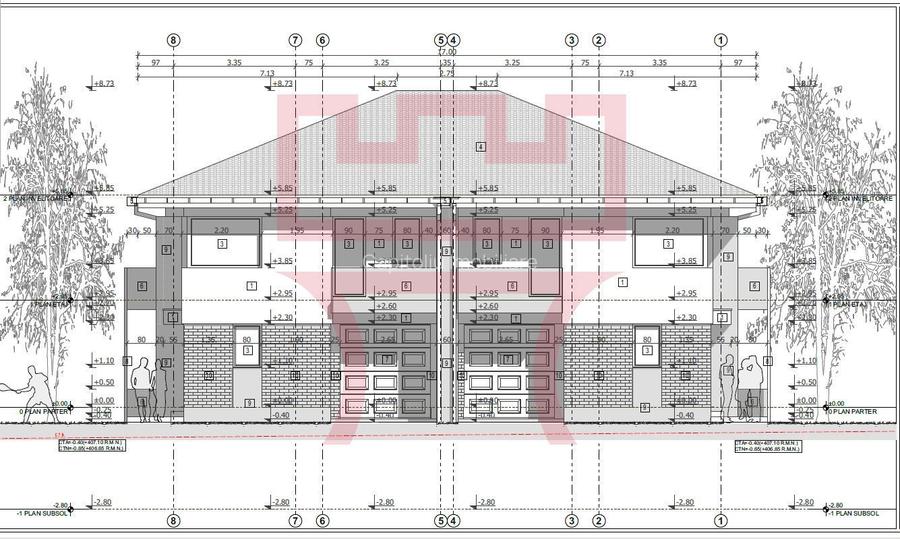 Casa duplex in constructie Dambul Rotund 207mp 350teren utili cu garaj - 3