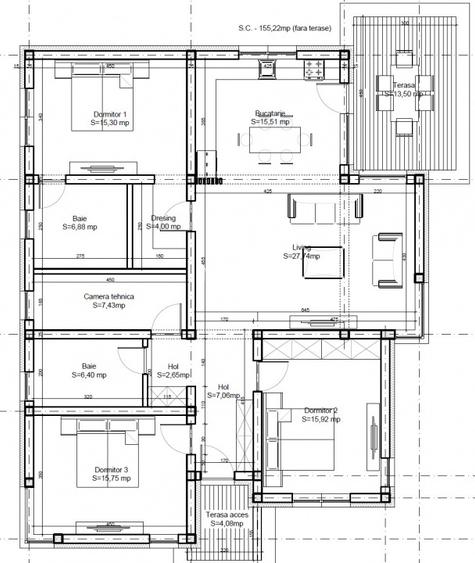 Casa 4 Camere 120mp | TVA inclus - 0 Comision | teren 500mp | Balotesti - 3