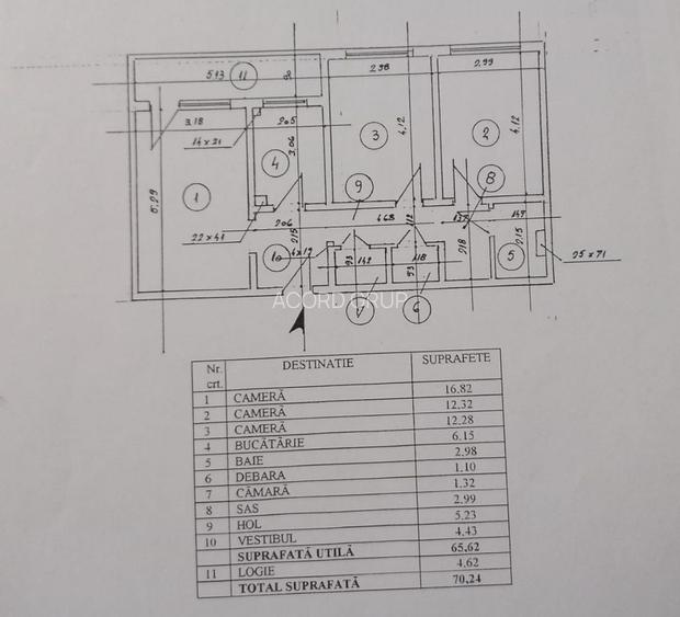 APARTAMENT 3 CAMERE OBOR - 1