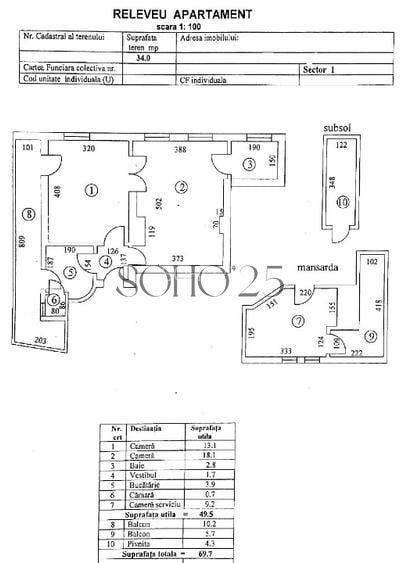Apartament 2 camera | Vedere Parcul Floreasca | Etaj 4 - 9