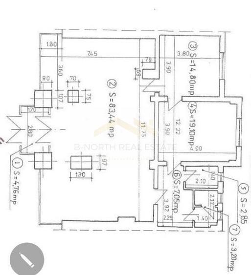 Chirie -Spatiul comercia- birou -135 mp- 13 septembrie - 5