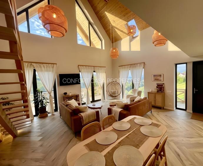 Pestera - Bran - Piatra Craiului Rezervatie - Vila -  finisaje premium -centrala - 2