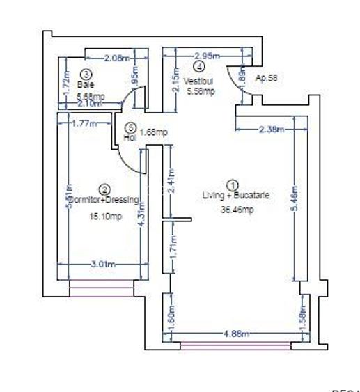2 CAMERE + PARCARE / COMISION 0 / IVORY / PIPERA / ROND OMV / NORD - 15