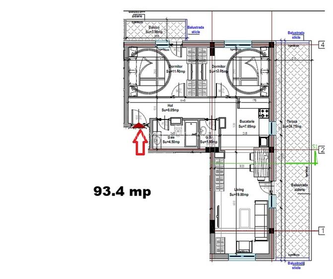 2 camere Metalurgiei Carrefour – proiect nou 2025 - 10