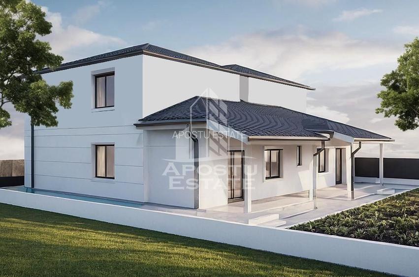 Duplex cu 4 camere, P+E, despartit prin camera tehnica, in Giarmata - 6