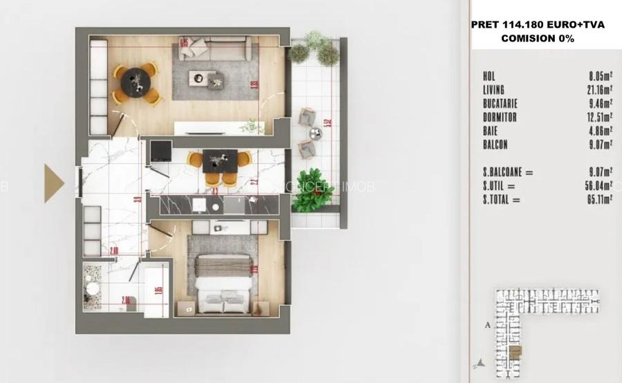 0% Comision | 2 camere Pallady | Finisaje premium | Proiect nou finalizat - 8