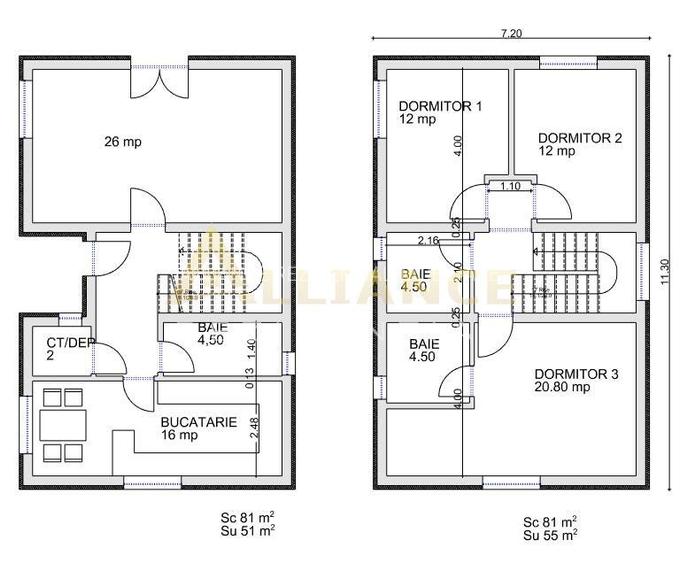 Magurele-Casa Individuala-Central-4 Camere- 3 Bai - 2
