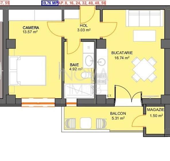 Apartamente - tip studio - Str. Doamna Stanca