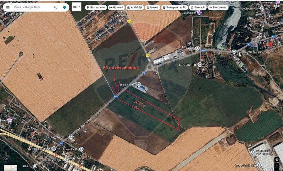 VANZARE TEREN intravilan 26.500 mp -BUFTEA - INDUSTRIAL / COMERCIAL