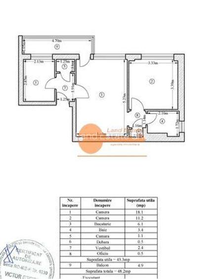 Apartament cu 2 camere in zona Clabucet-Piața Chibrit - 4