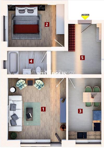 Apartament 2 Camere Decomandat/  2026/ Tva inclus - 2