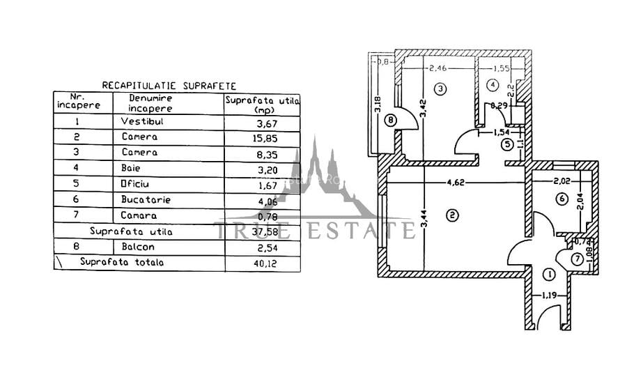 Apartament cu 2 camere, cochet si renovat complet, langa Piata Victoriei - 7