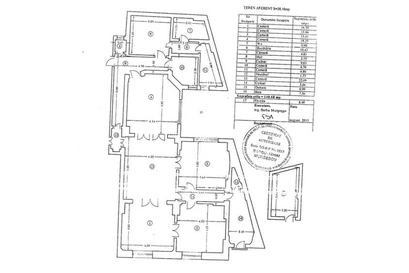 CALEA VICTORIEI | Apartament Interbelic 5 camere - 9