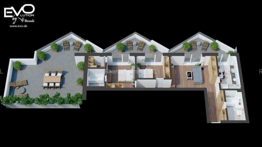 PENTHOUSE 3 CAMERE | 110 MP TERASĂ | SHOPPING CITY SIBIU | Evolution Apartments - 10