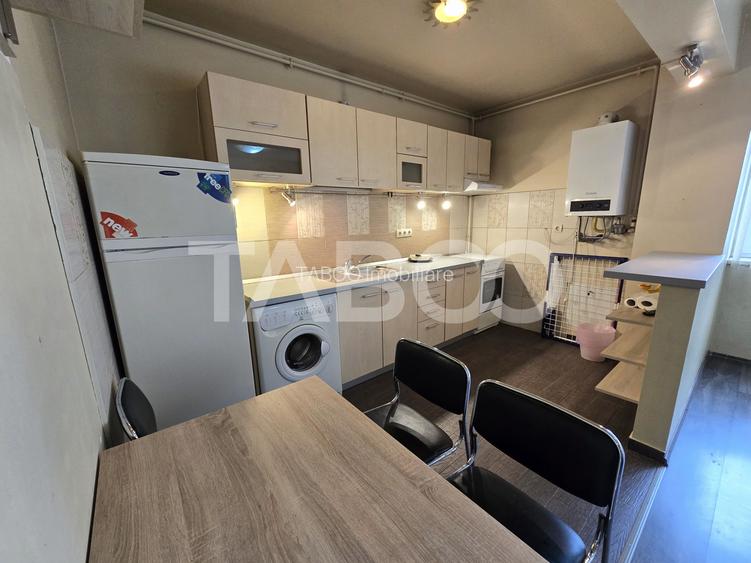 Apartament 2 camere etaj 3 mobilat utilat parcare lift Terezian Sibiu - 6