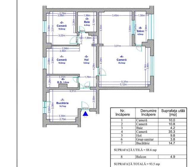 Apartament 4 camere  - 11