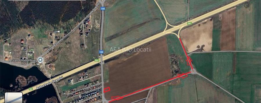Teren langa giratoriu intrare Vadu Anei  | 1km distanta A2 - 2