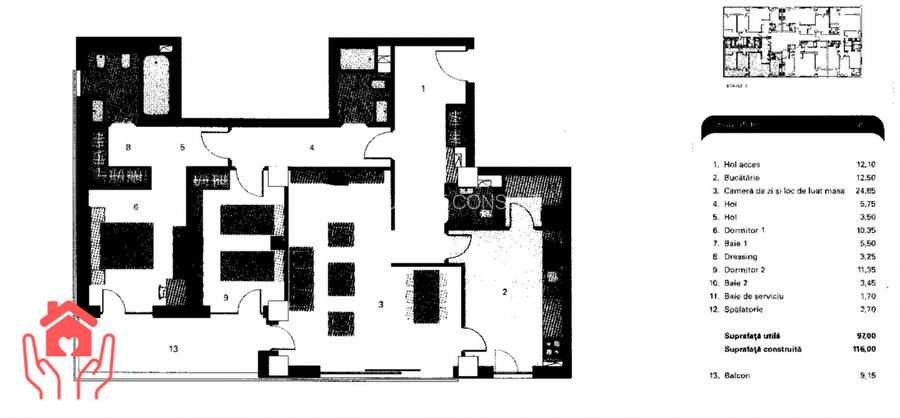 PRIVIGHETORILOR (Natura Residence)-3 camere generoase, parcare, boxa, piscina! - 23
