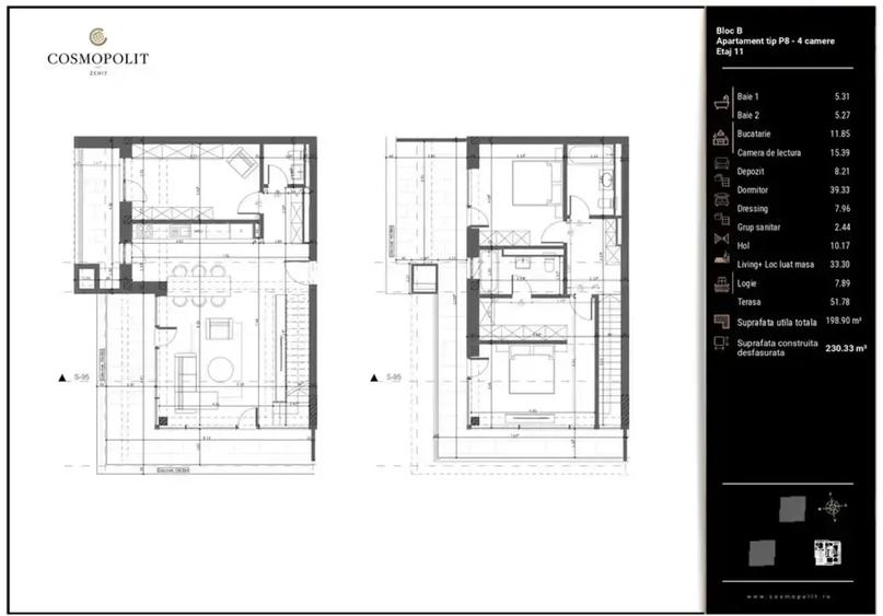 Apartament 4 camere - Bloc B