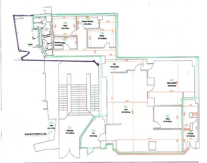 Spatiu comercial Marasti, 204 m2, sensul giratoriu OMV, trafic excelent